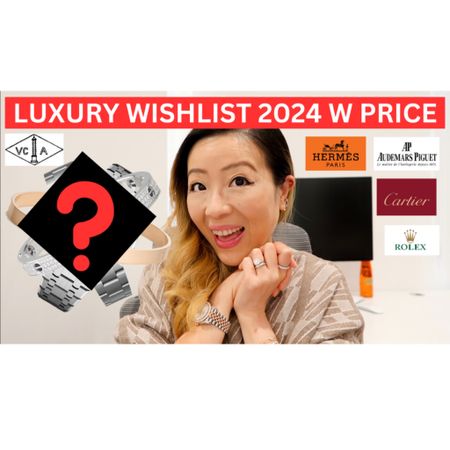 New video https://youtu.be/IZ8fChyQsYQ Luxury wishlist 2024 w price is up on my channel now!! What's on your top luxury wishlist for 2024? :) 

#LTKitbag #LTKGiftGuide #LTKstyletip