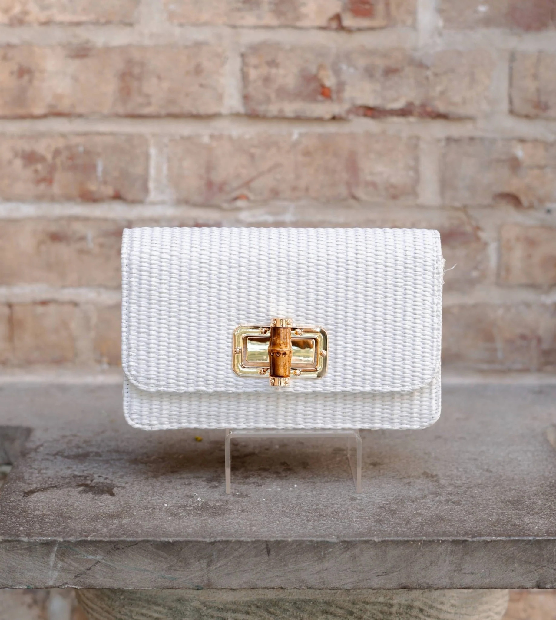 White Lilly Clutch - Belle of the Ball Collection | Lisi Lerch Inc