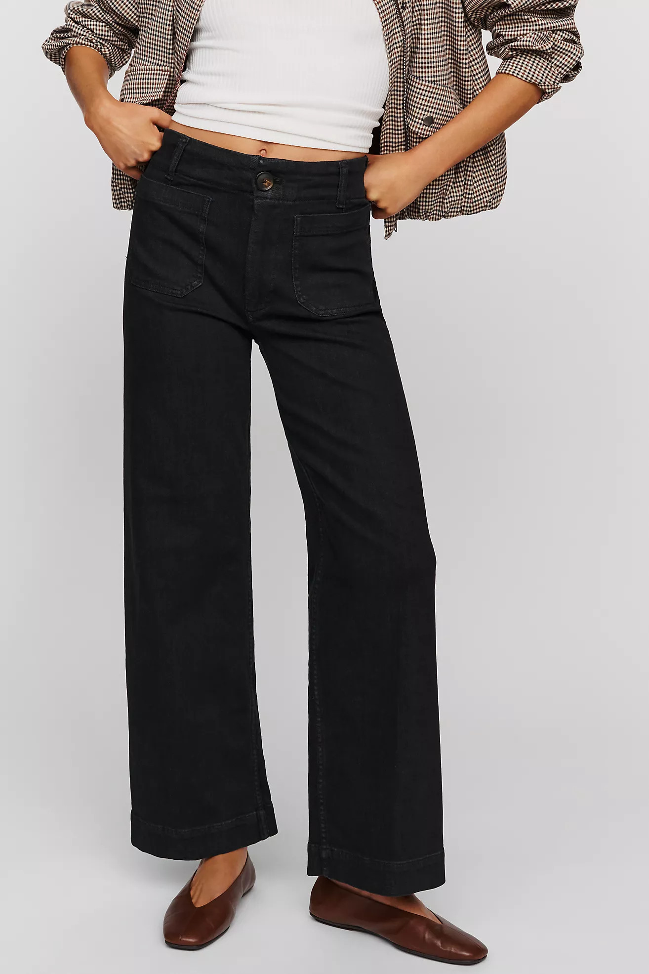 Maeve Colette High-Rise Wide-Leg Full-Length Jeans | Anthropologie (US)