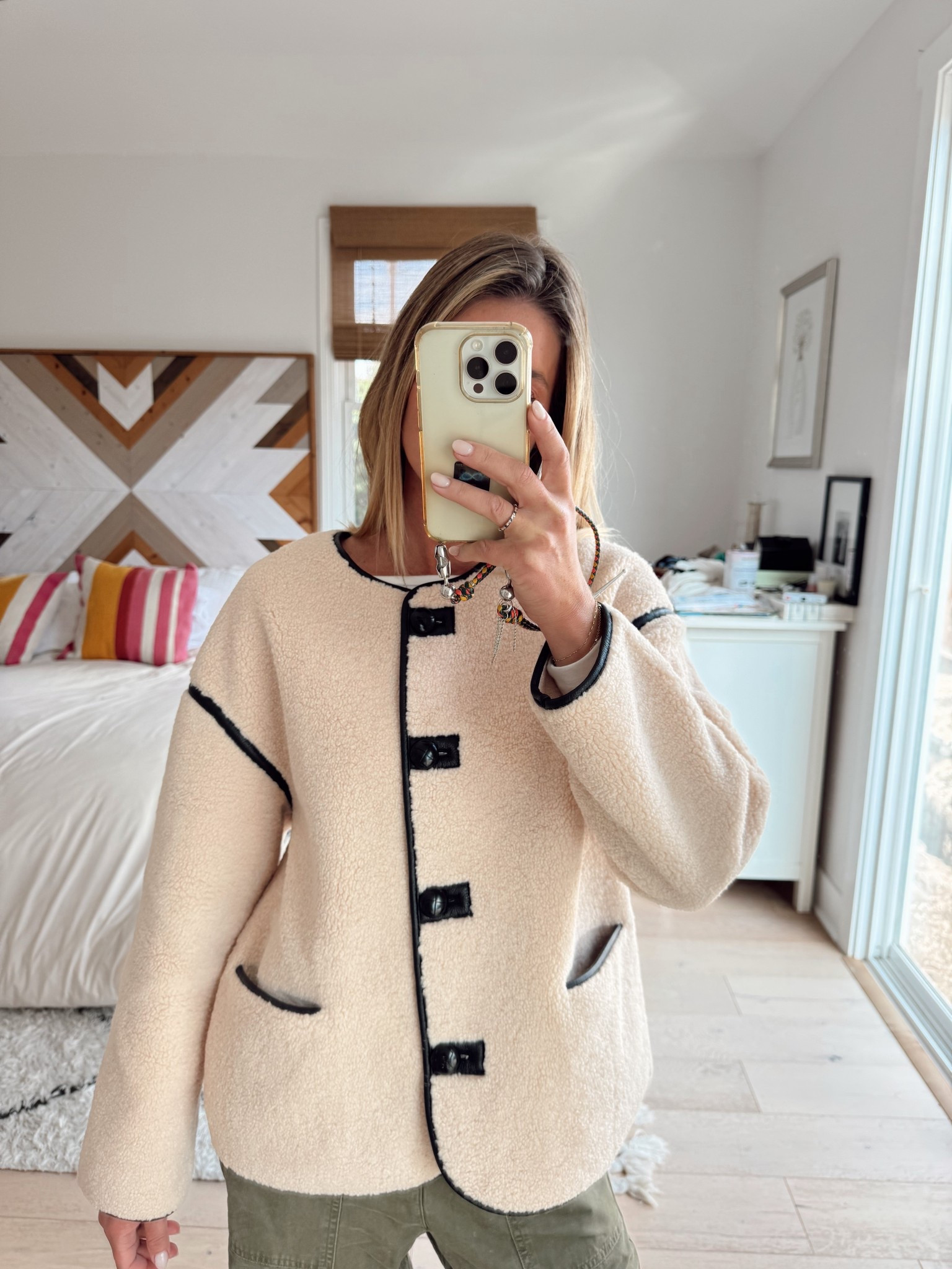 Cozy Sherpa jacket 

#LTKSeasonal #LTKmorningroutine #LTKmomlife