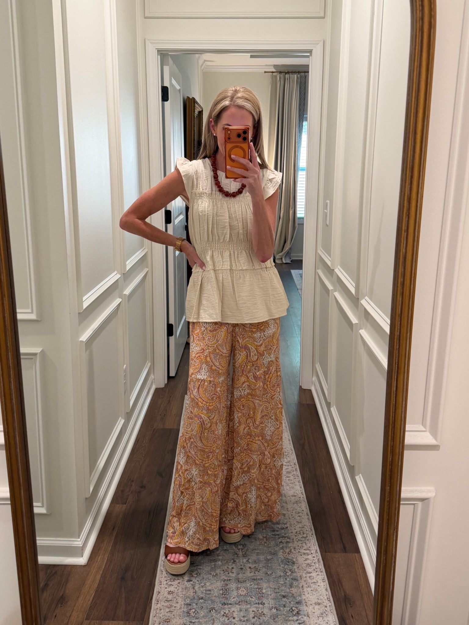 Follow + comment SHOP and I’ll send you all the details before these favorites disappear from the shelves. 

POV: you walked into Walmart for “just one thing” and somehow found the cutest summer outfit instead.

This top + these flowy pants look so boutique but are both from Walmart and both under $30. The colors, the fit, the effortless vacation vibe… obsessed. And if you saw the romper at the beginning of this reel, just know it’s going to sell out fast too.

Walmart fashion, affordable style, summer outfit ideas, resort style, vacation outfits, coastal style, wide leg pants, Walmart finds, over 40 style, fashion over 40, 49 year old mom style, boutique style for less, summer neutrals, affordable fashion finds, casual chic outfits