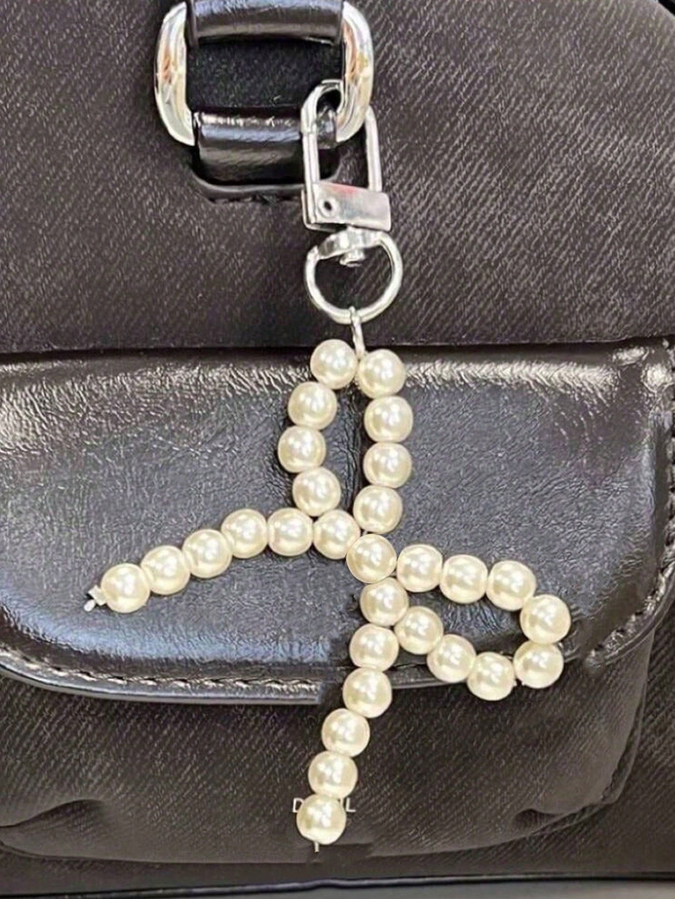 Sweet Faux Pearl Bow Charm Decorative Keychain/Handbag Accessory Bows Valentines | SHEIN