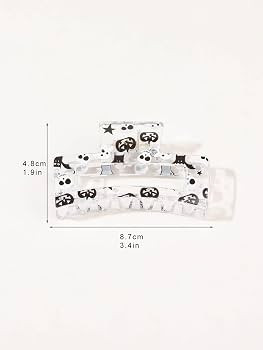 Amazon.com : Hair Claw Clips for Women - 3 Pcs Halloween Big Square Claw Clips for Thick Thin Fin... | Amazon (US)