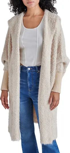 Delsey Hooded Fuzzy Knit Sweater Coat | Nordstrom