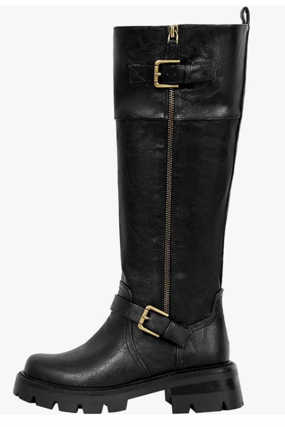 These boots look so much like a pair from Hermes and you can wear with the zipper open for an extra dramatic look.

#LTKFindsUnder100 #LTKShoeCrush