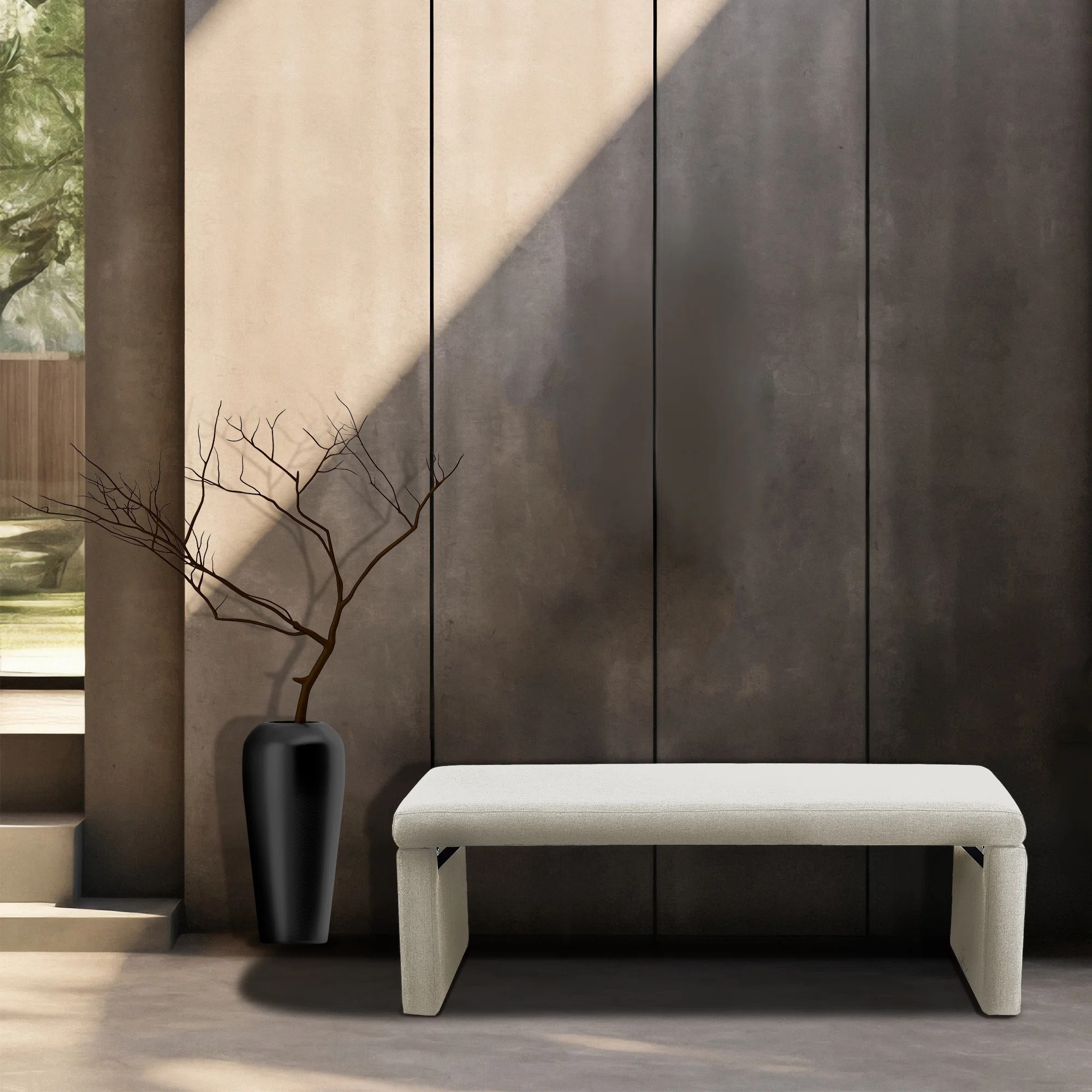 Ebern Designs Ellayah Fabric Upholstered Bench | Wayfair | Wayfair North America