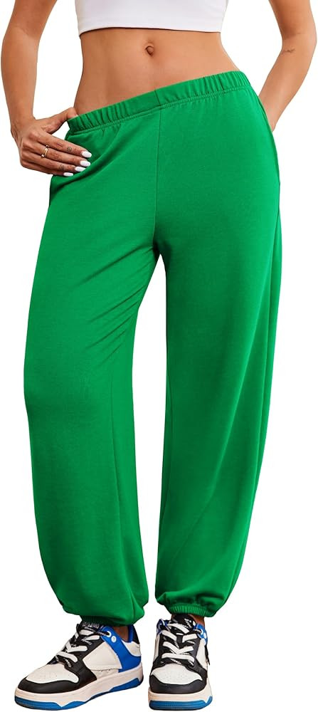 Ekouaer Jogger Pajamas Pants Baggy Lounge Pj Pant Cotton Sleep Bottoms Fall Sweatpants with Pocke... | Amazon (US)