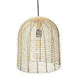 Creative Co-Op EC0745 Modern Boho Handwoven Rattan Coastal Kitchen, Natural Pendant Light | Amazon (US)