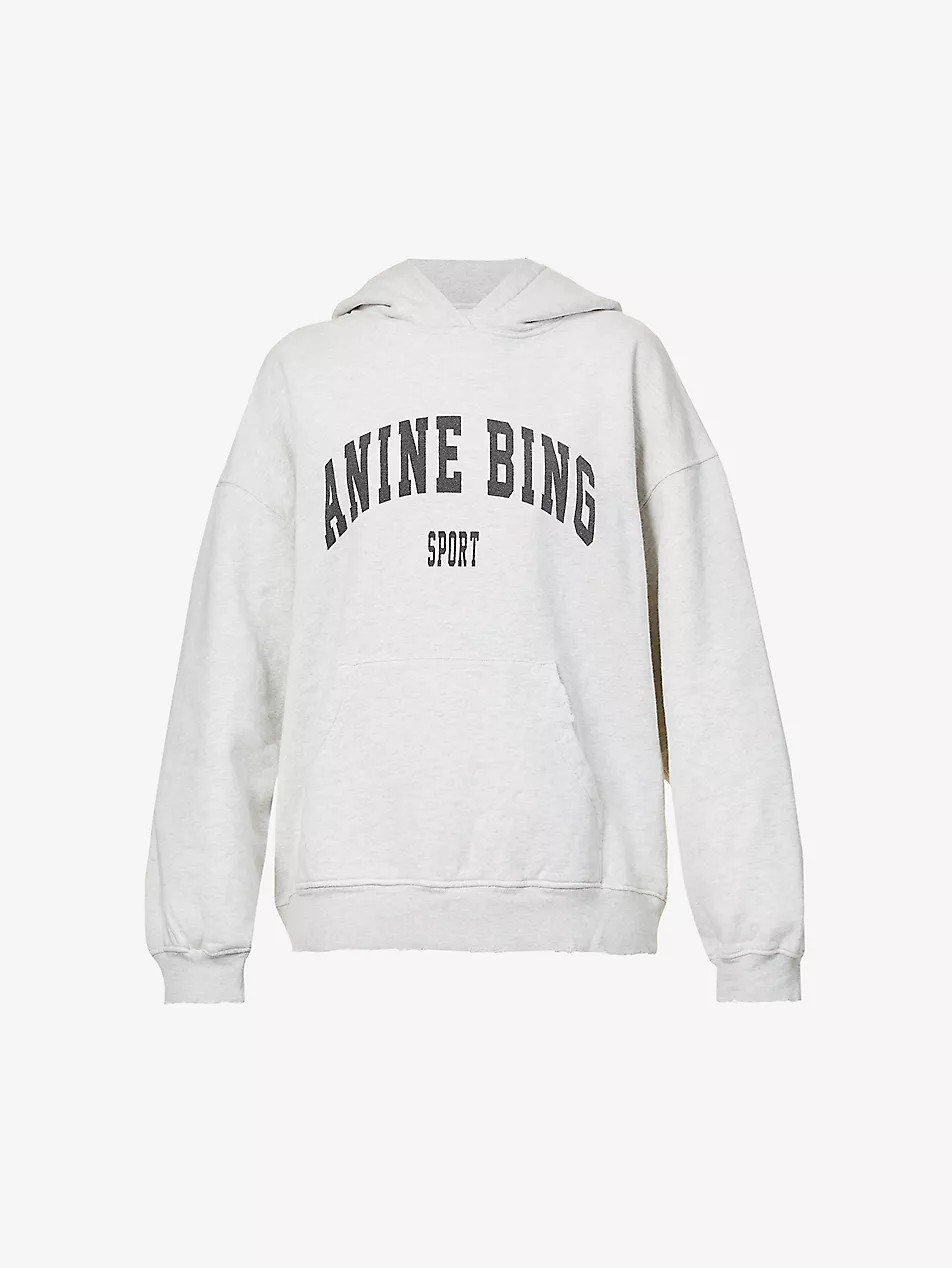 Harvey logo-print cotton-jersey hoody | Selfridges