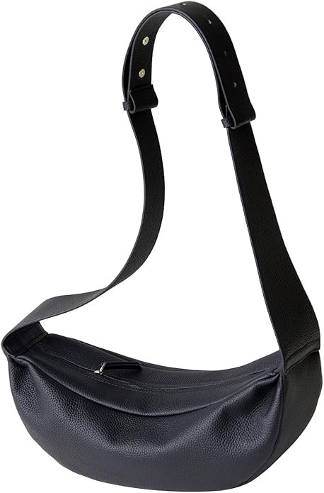 Genuine Leather Crossbody Bags for Women Sling Bag Crescent Half Moon Shoulder Bag Adjustable Str... | Amazon (UK)