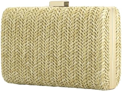 Summer Straw Clutch Purses for Women, Raffia Woven Crossbody Handbags, Evening Bag for Party Wedd... | Amazon (US)