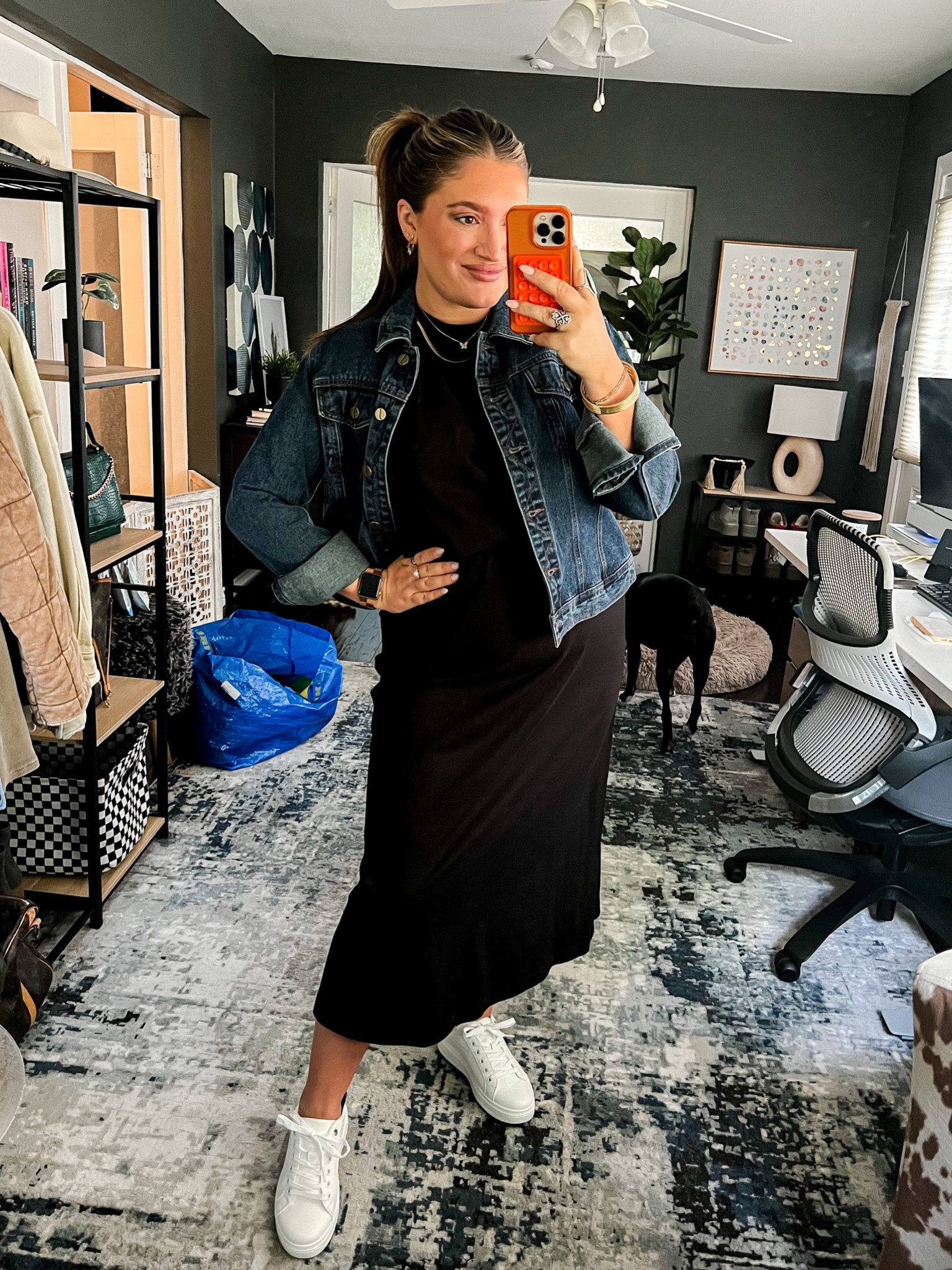 midi dress
midi T-shirt dress
T-shirt dress
T-shirt dress outfit 
Athleisure 
Work outfit
Womens Business casual


#LTKunder50 #LTKworkwear #LTKmidsize