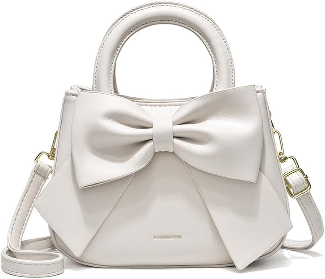 Crossbody Bag for Women Vegan Leather Purse Small Satchel Handbags Bowknot Bags Shoulder Crossbod... | Amazon (US)