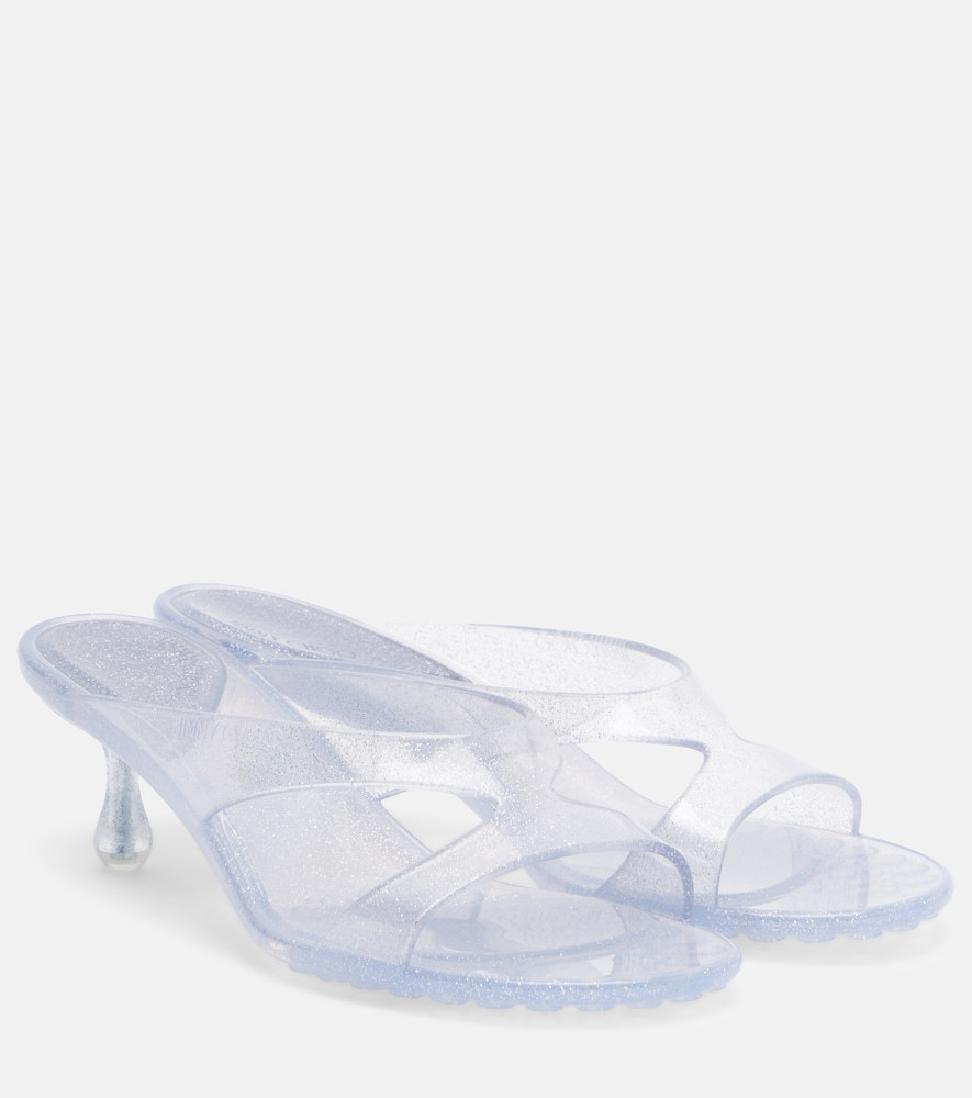 Jimmy Choo Jelly Drop glitter TPU mules | Mytheresa (US/CA)
