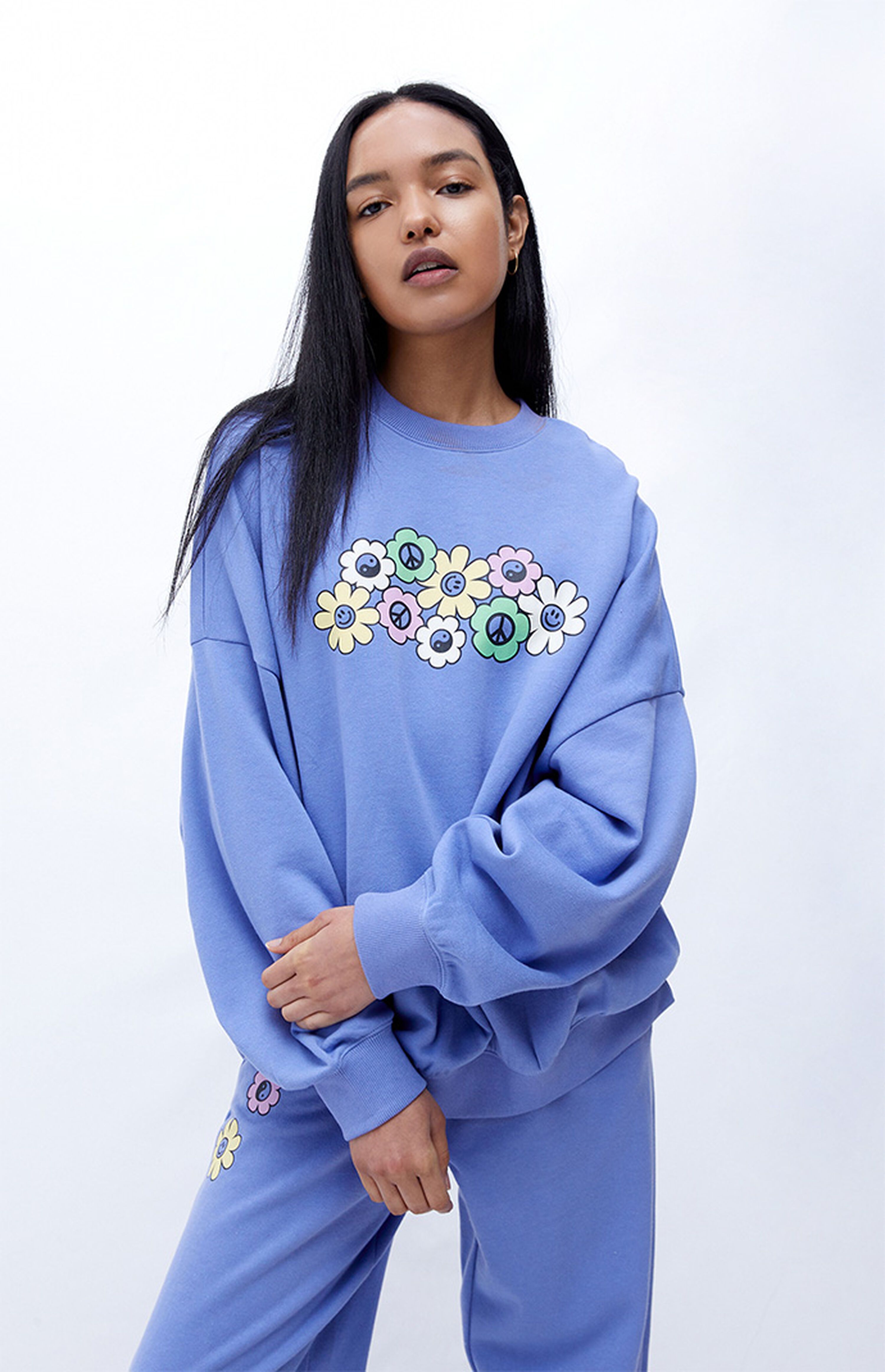 PacSun Flower Oversized Sweatshirt | PacSun | PacSun