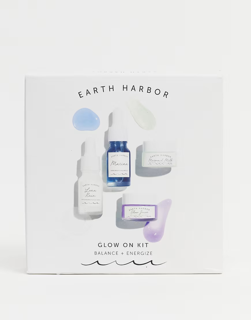 Earth Harbor Glow On Skincare Set - 44% Saving-No colour | ASOS (Global)