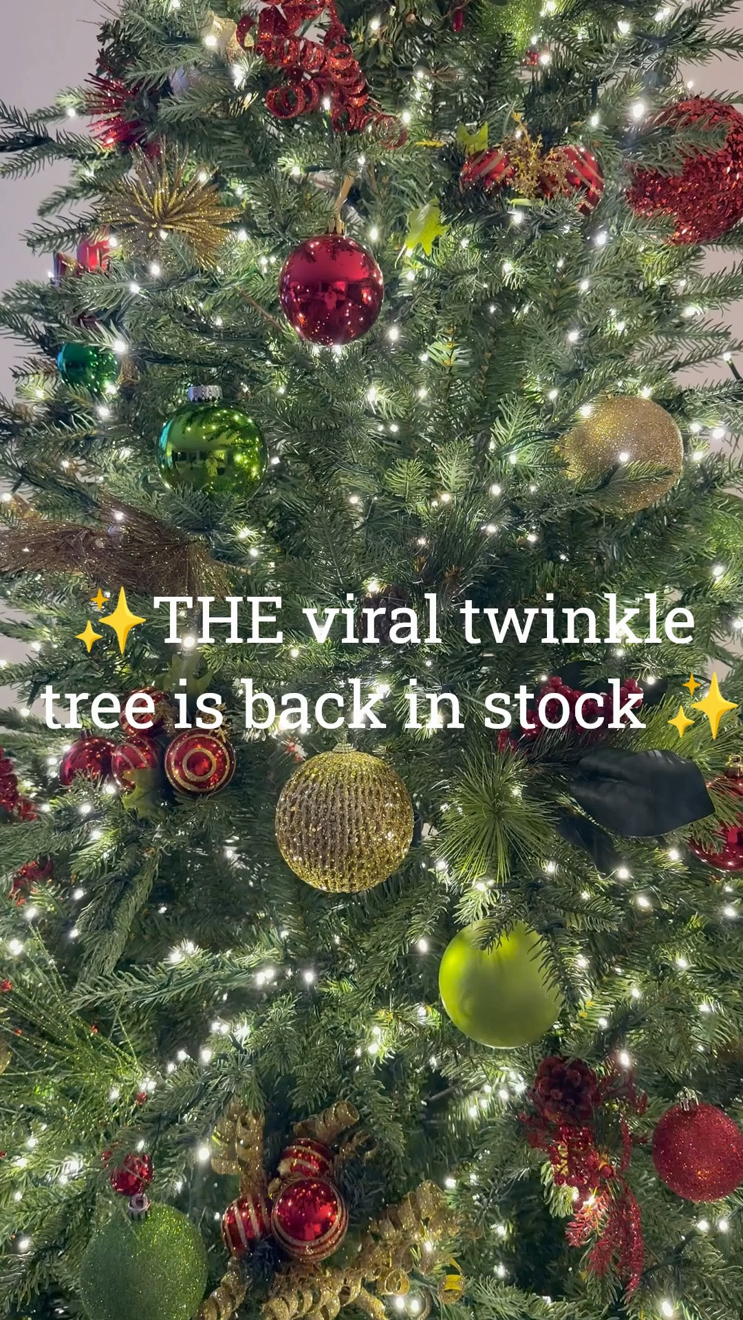 RUN 💨 the viral twinkle tree is back in stock. 🙌🏼 

#christmastree #christmas #grandduchess