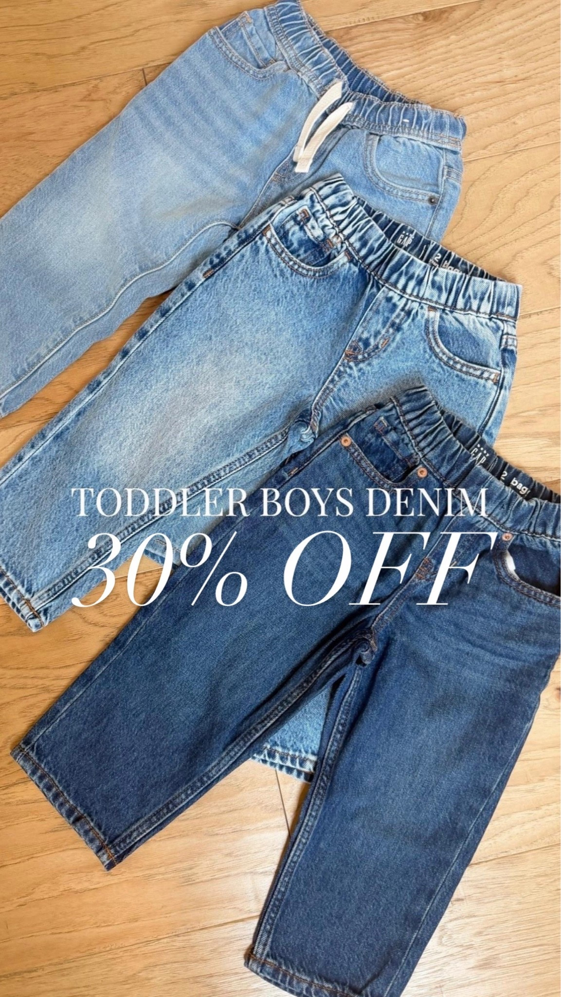 The best pull on denim for toddler boys! 🍂💙 

#sale #gapkids #denim

#LTKSaleAlert #LTKBaby #LTKKids