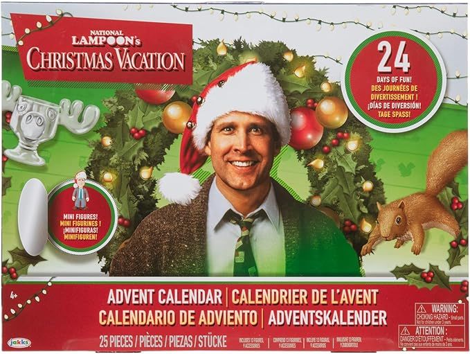 Jakks Holiday Christmas Vacation Advent Calendar 2023 for Kids & Family – Enjoy 24 Days of Coun... | Amazon (US)