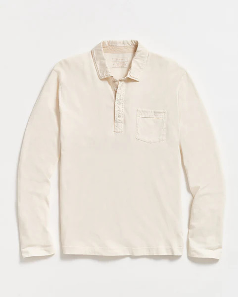 LONG SLEEVE PENSACOLA POLO - | Billy Reid Inc.