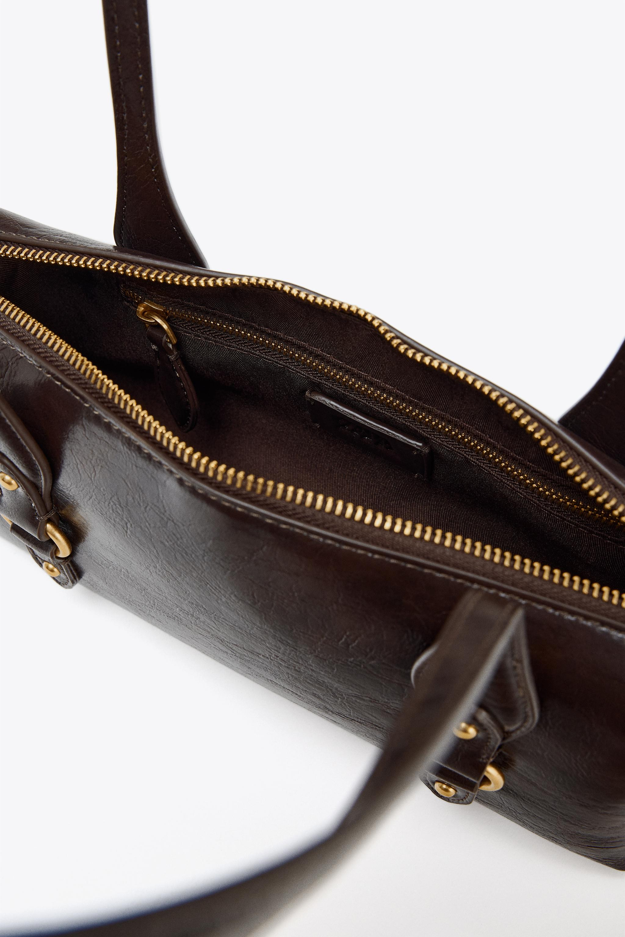 SHOULDER BAG WITH METALLIC DETAILS | Zara UK