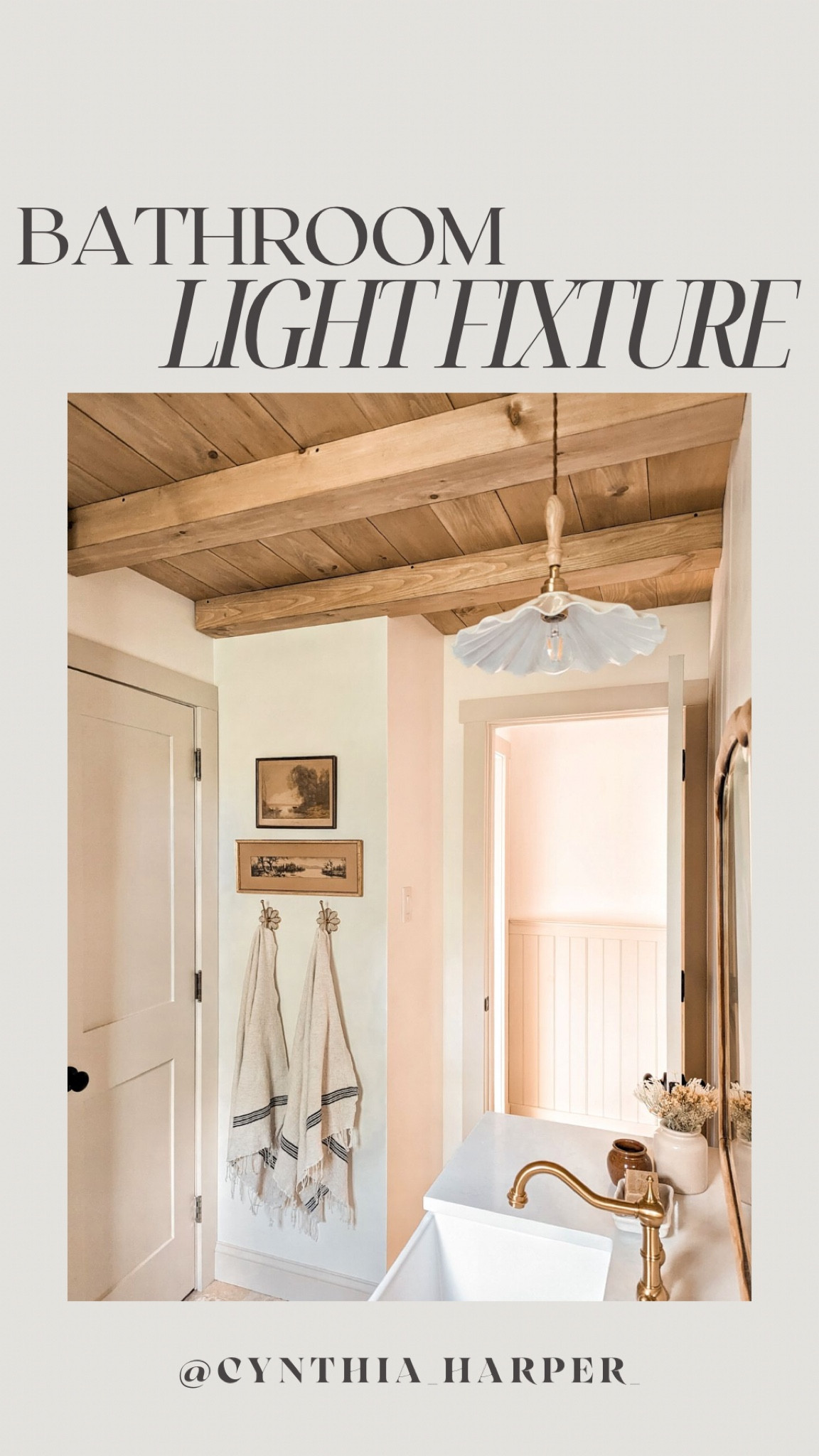 Beautiful bathroom light fixture! Etsy find  