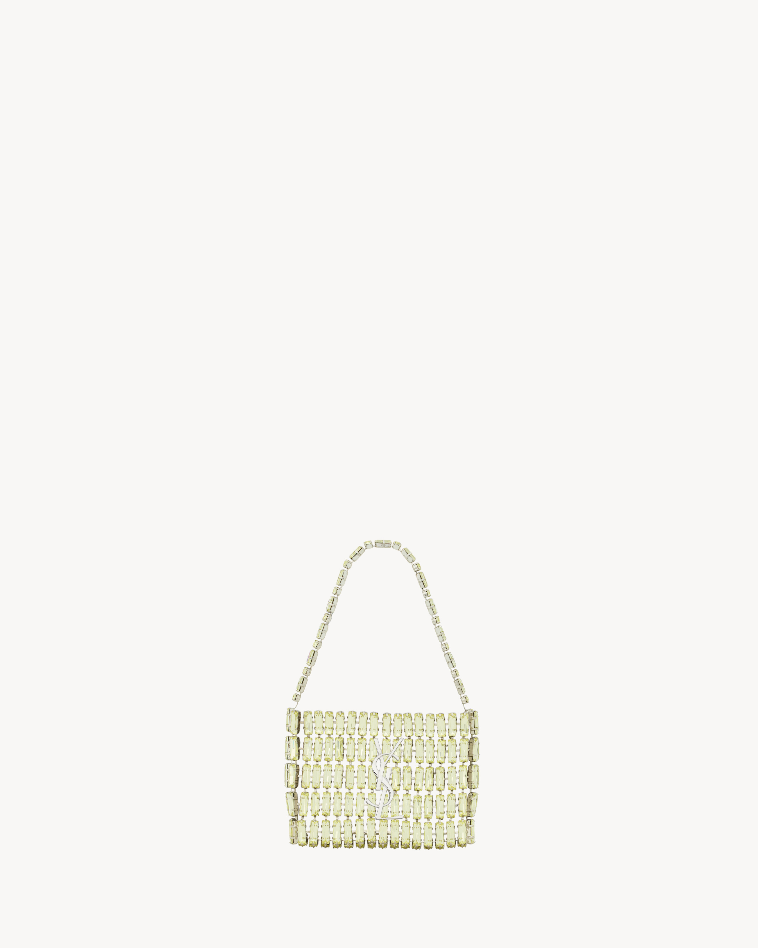 Saint Laurent Micro Evening Bag In Crystals - Yellow - Women - One Sizenisex | Saint Laurent Inc. (Global)