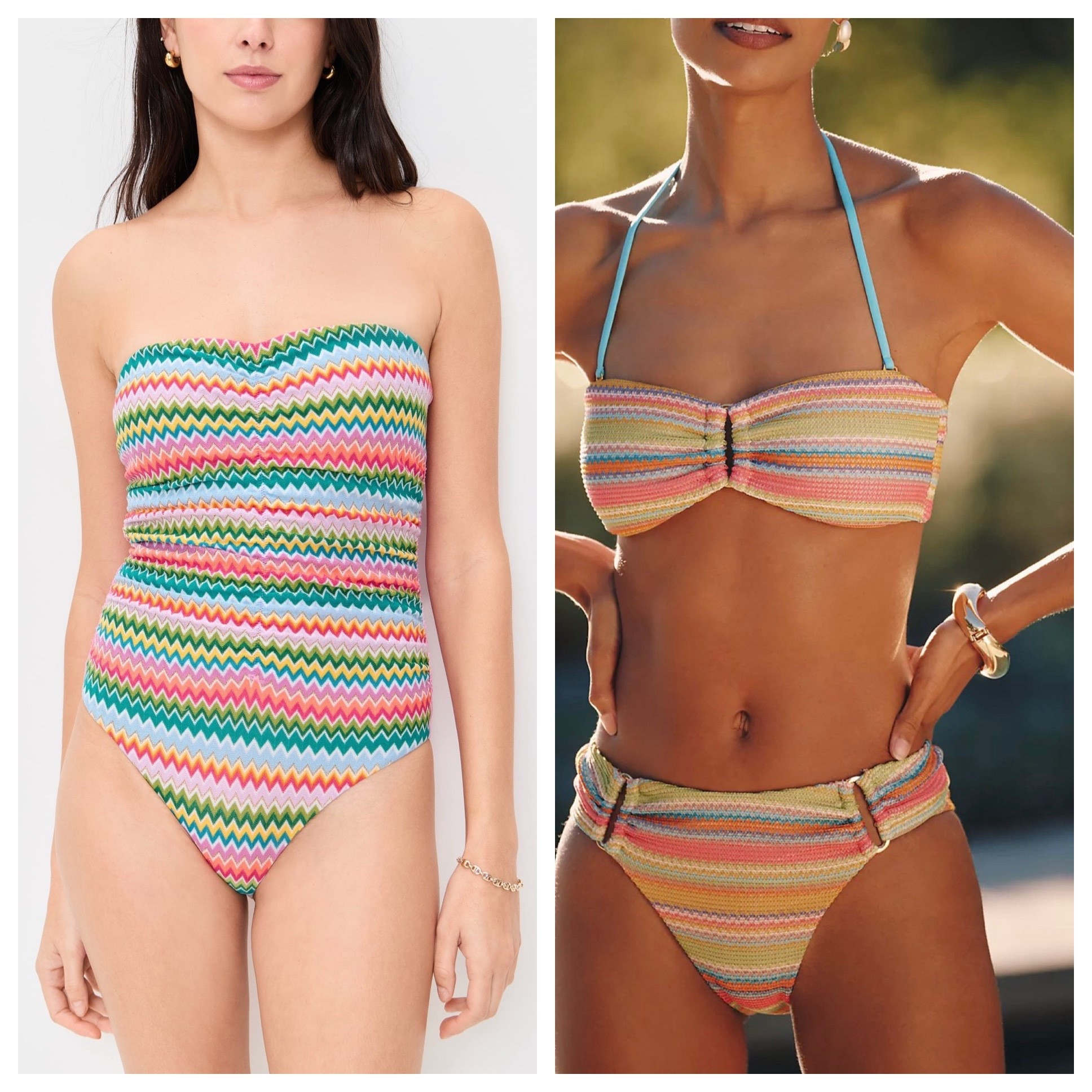 One piece or bikini. Such a fun color mix 

#LTKTravel #LTKSeasonal