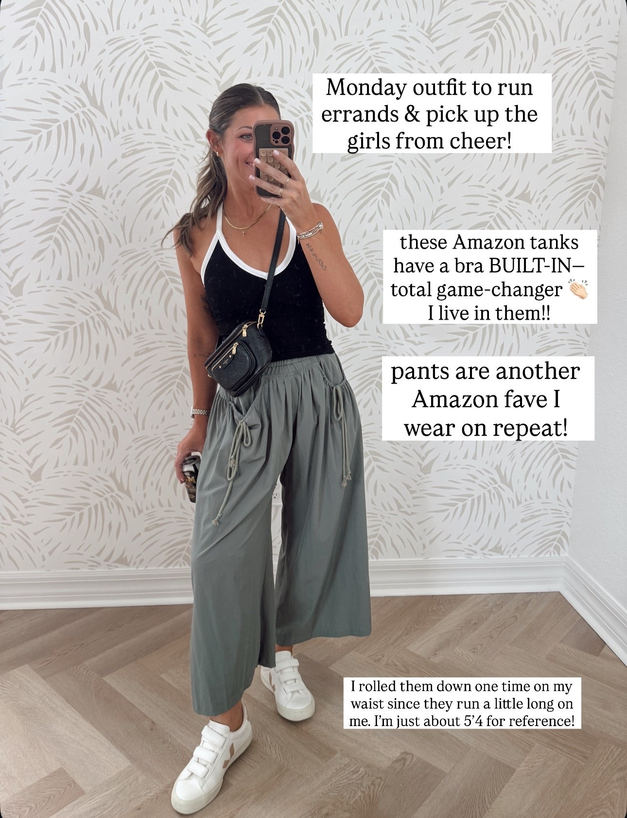 I wear these Amazon items on repeat!! True size small 