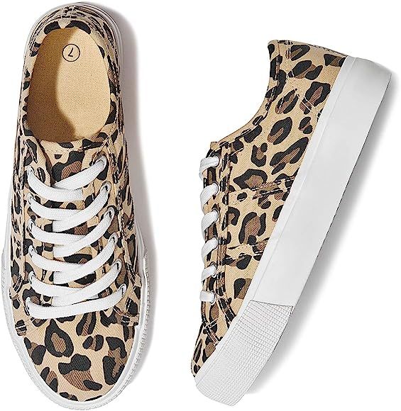 Womens Platform Sneakers Leopard Shoes Cute Shoes | Amazon (US)