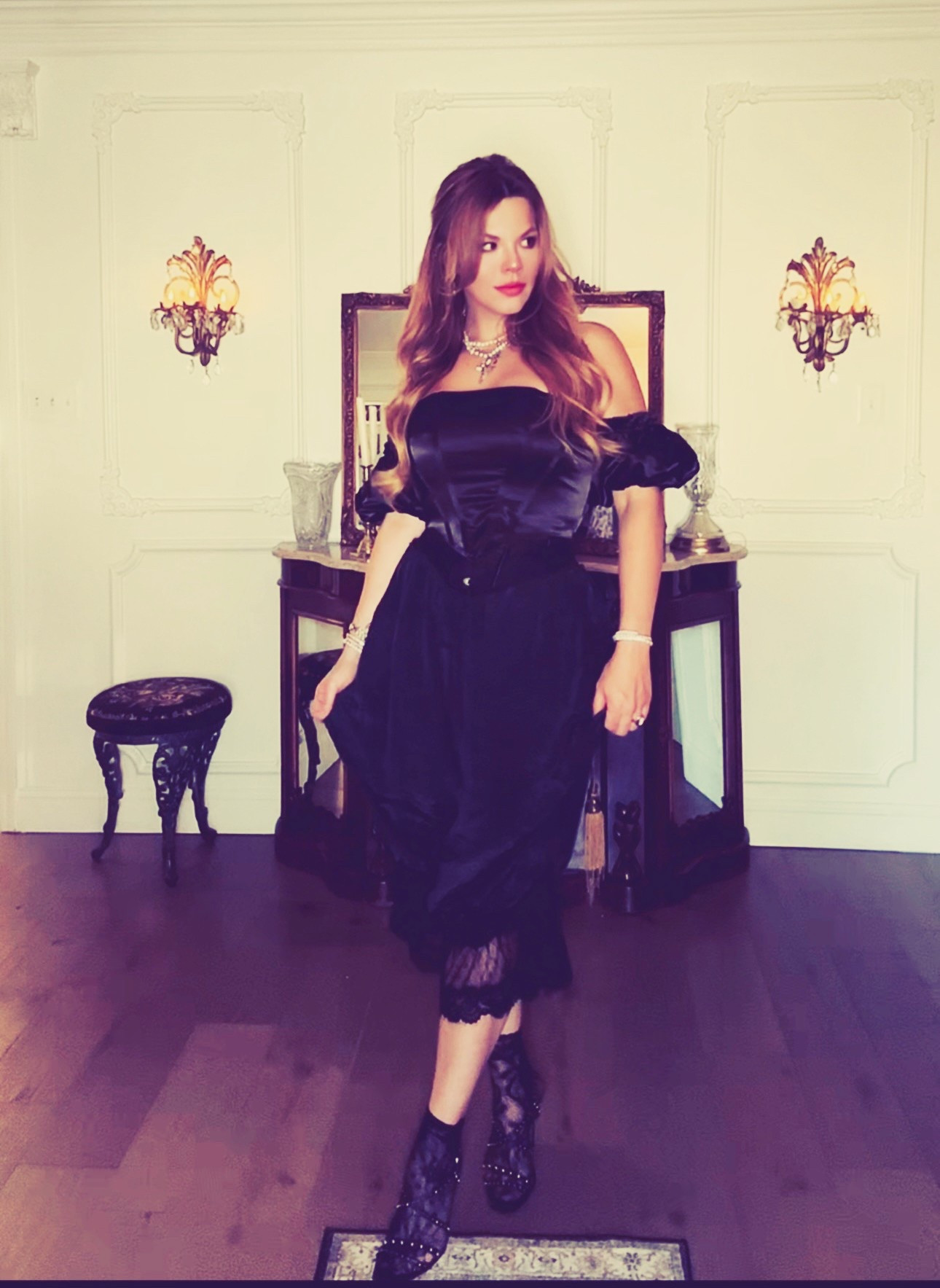 Created this look with black bloomer pants, black corset belt, black crop top, black lace socks, black heels 🖤🥀 the only thing I could link that was exact match were the Bloomer pants and my Sam Elderman heels. I also added a different options in those. I linked what I could to match the rest! 

#LTKStyleTip #LTKFindsUnder100 #LTKHalloween