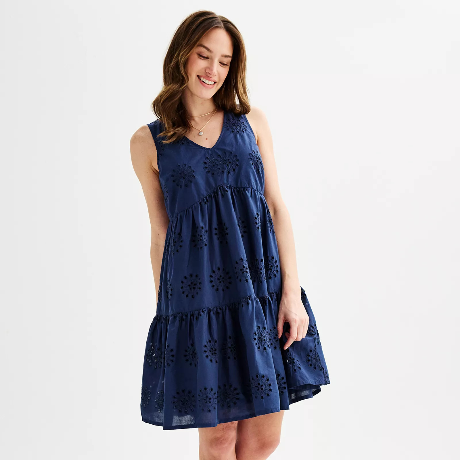 Women's Sonoma Goods For Life® Eyelet Dress | Kohl's