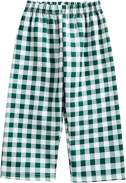 Toddler Baby Boy Girl Gingham Pants Retro Elastic Waist Checkered Plaid Long Pants Casual Sweatpa... | Amazon (US)