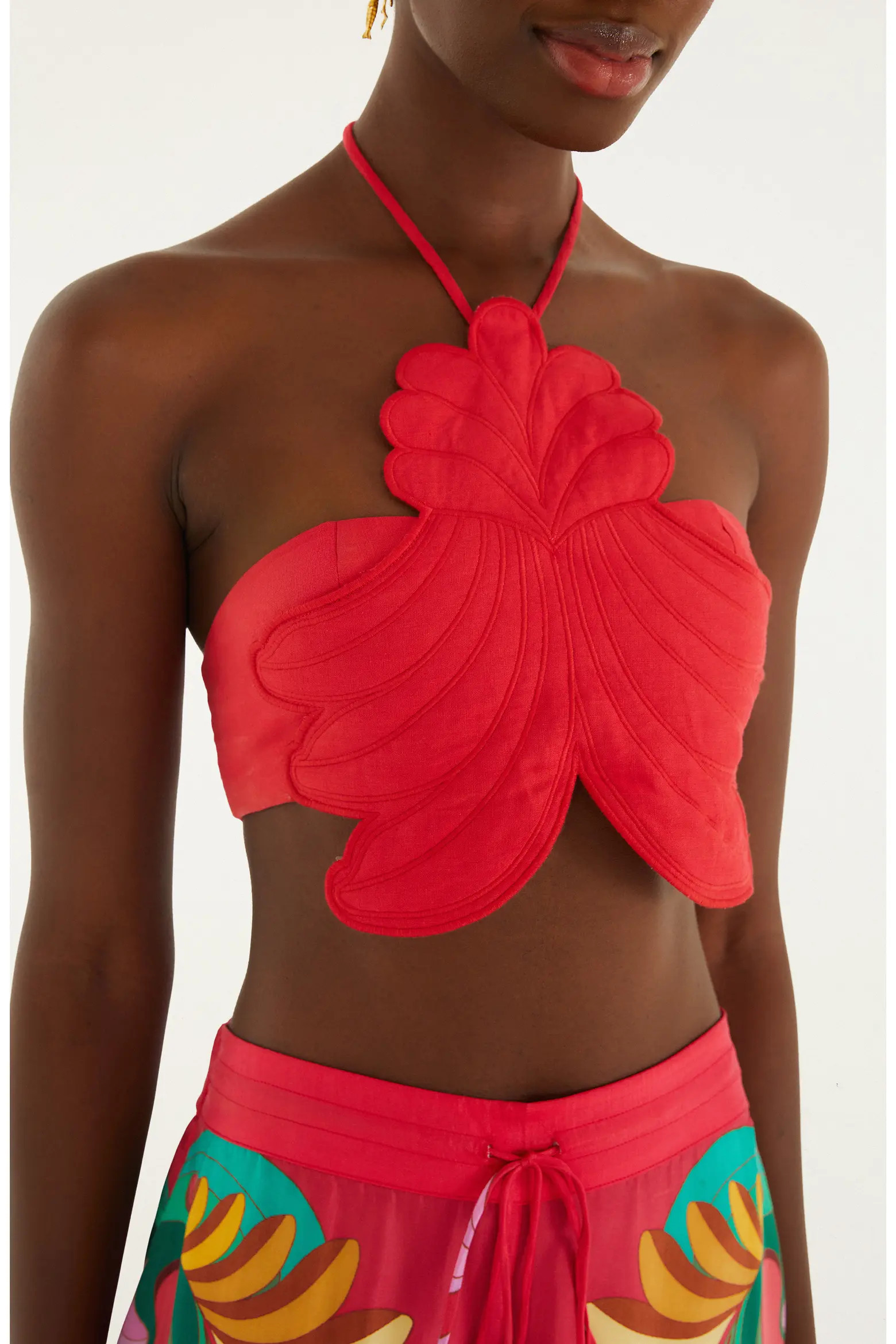 3D Shell Embroidered Halter Cover-Up Top (Women) | Nordstrom | Nordstrom