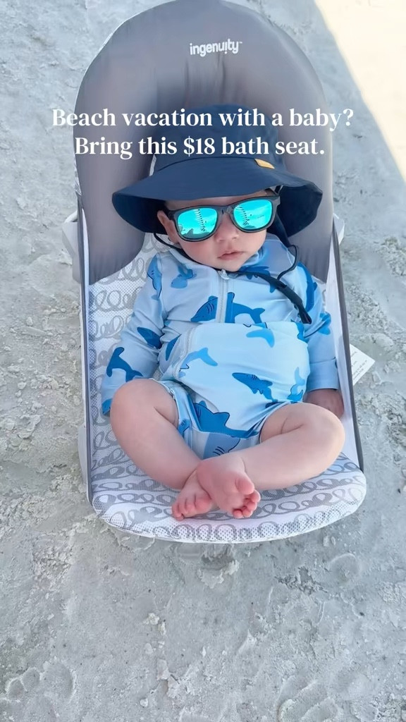 Beach vacation with a baby essential 🤍
We used this bath seat as a beach chair during the day and for bath time at night. It was one of the most useful things we packed.

#LTKBaby #LTKmomlife #LTKKids