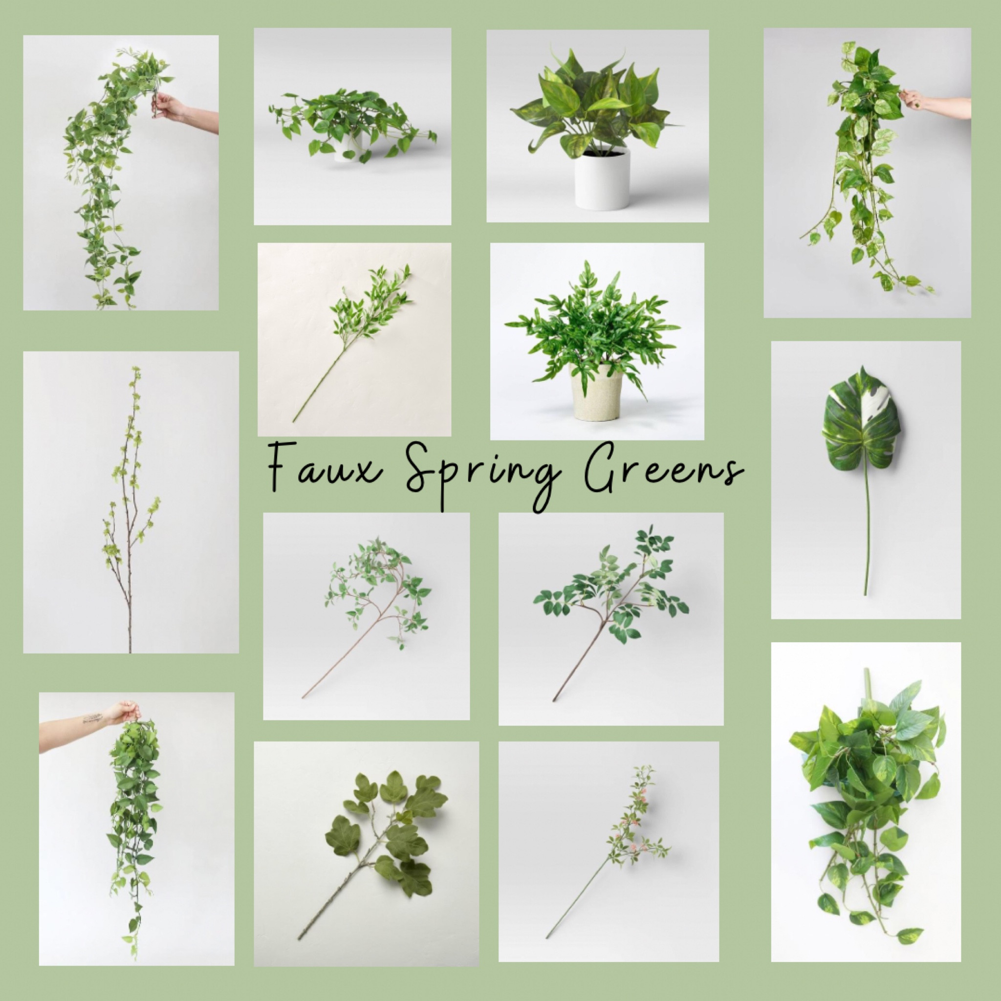 Refresh your home with faux spring greenery, hanging faux greenery, faux green plants 

spring decor, spring decorations 

#LTKSeasonal #LTKhome #LTKunder50