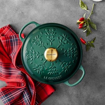 Le Creuset Noel Holiday Tree Round Dutch Oven, 4 1/2-Qt. | Williams-Sonoma