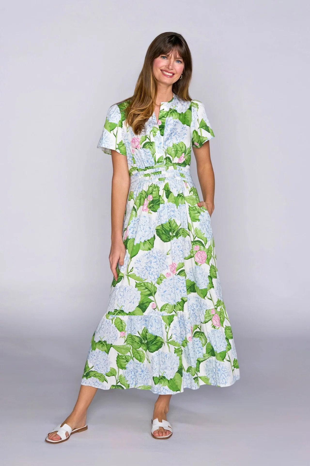 Sheridan French I Spring 2026 I Eloise Dress in Classic Hydrangea | Sheridan French