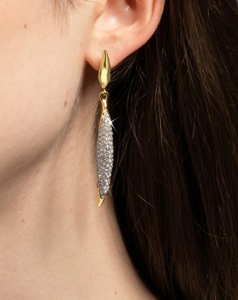 Solanales Crystal Sliver Leverback Earring | Alexis Bittar