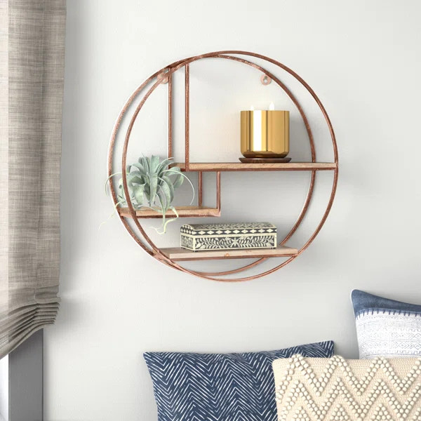 Aberdeen 3 Piece Circle Mango Wood Accent Shelf | Wayfair North America