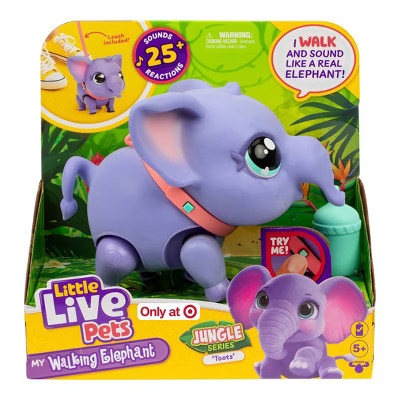 Little Live Pets My Walking Elephant - Jungle Series Toots: Interactive Walking Toy with Realisti... | Target