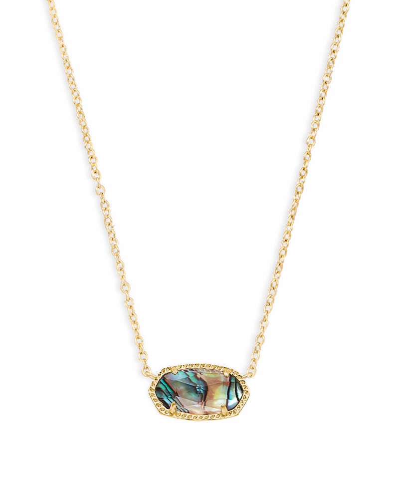 Elisa Gold Pendant Necklace in Abalone Shell | Kendra Scott