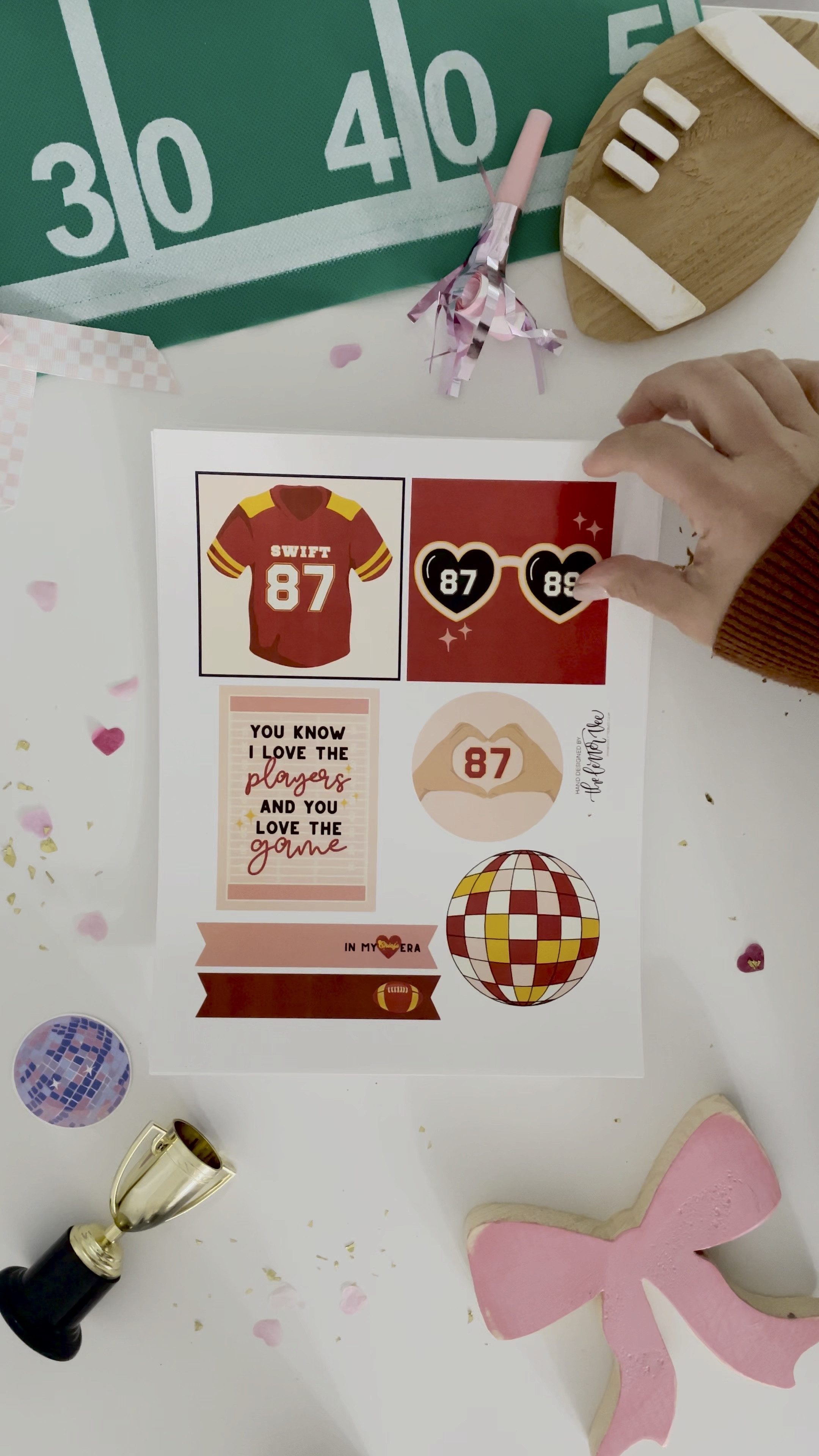 Taylor Swift themed football Printables

#LTKSeasonal #LTKKids #LTKFamily