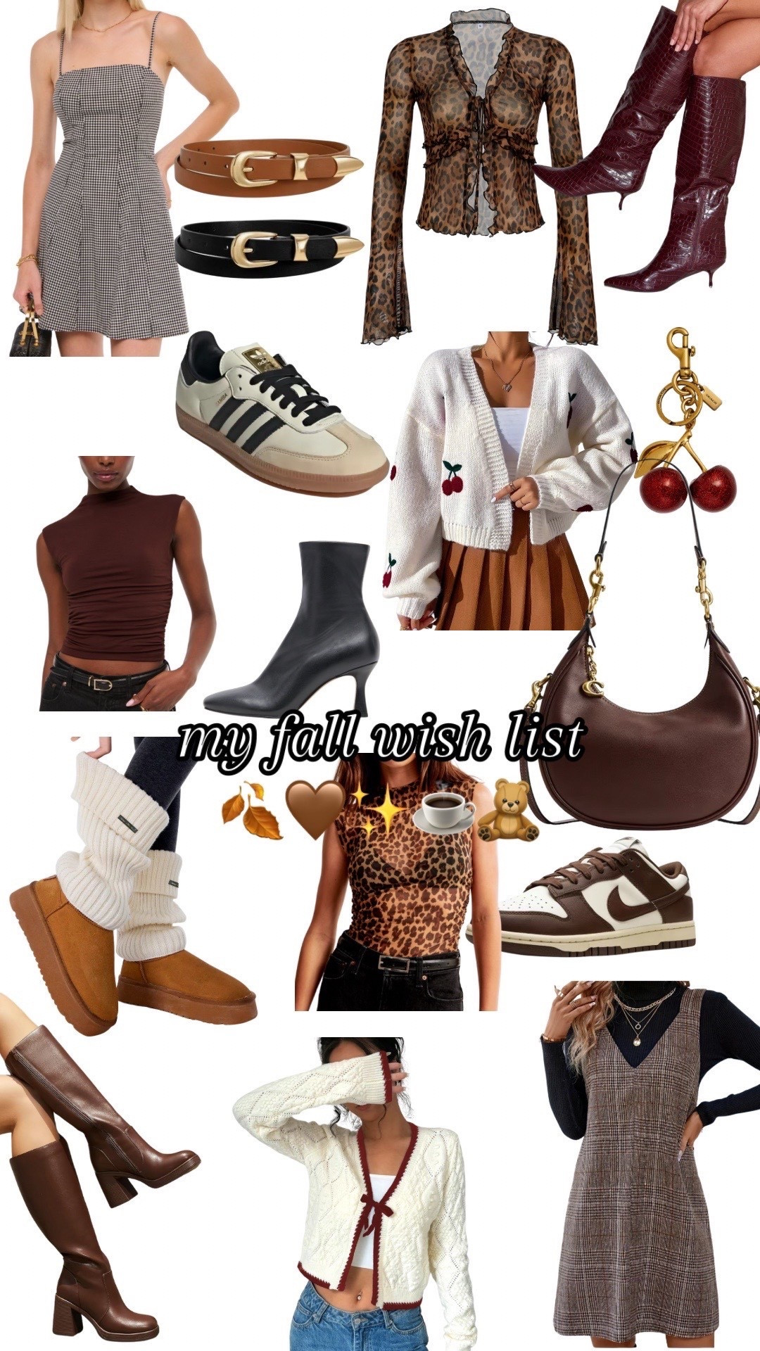 my fall wish list 🍂🤎✨☕️🧸

what else should I add?!

#fall #fallwishlist #fallfinds #fallfashion #falloutfitinspo #falloutfits #fallfashion2025