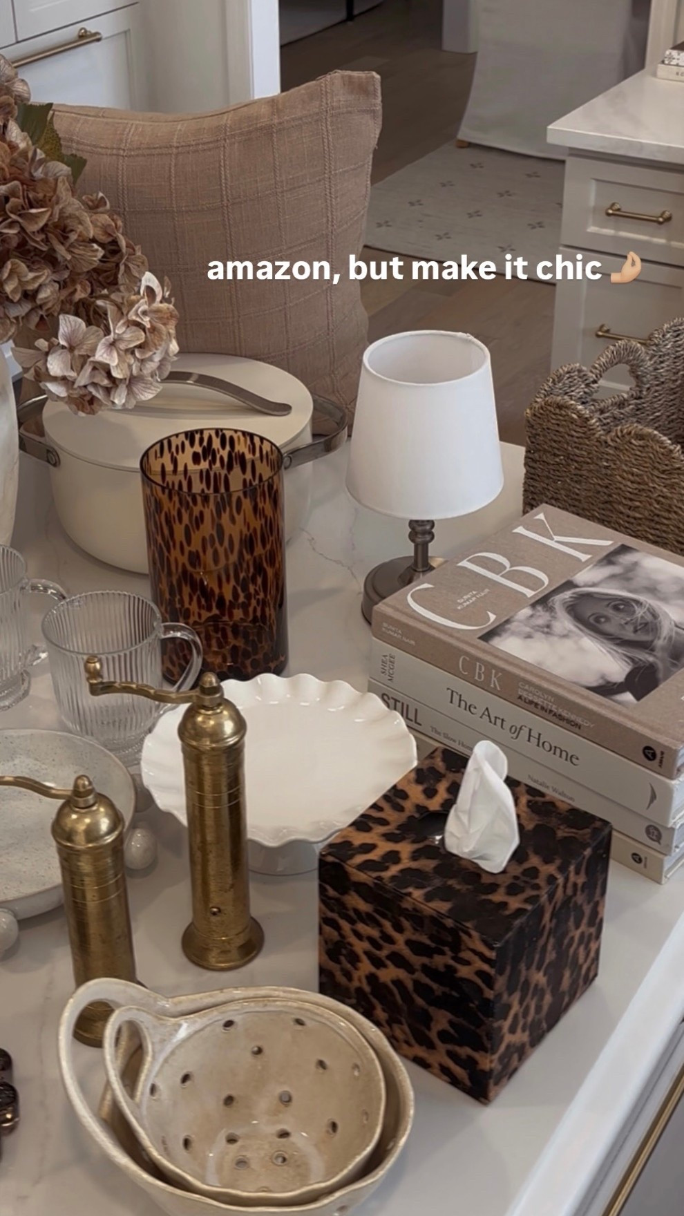 obsessed with all of these amazon finds in my home 🤎👏🏼