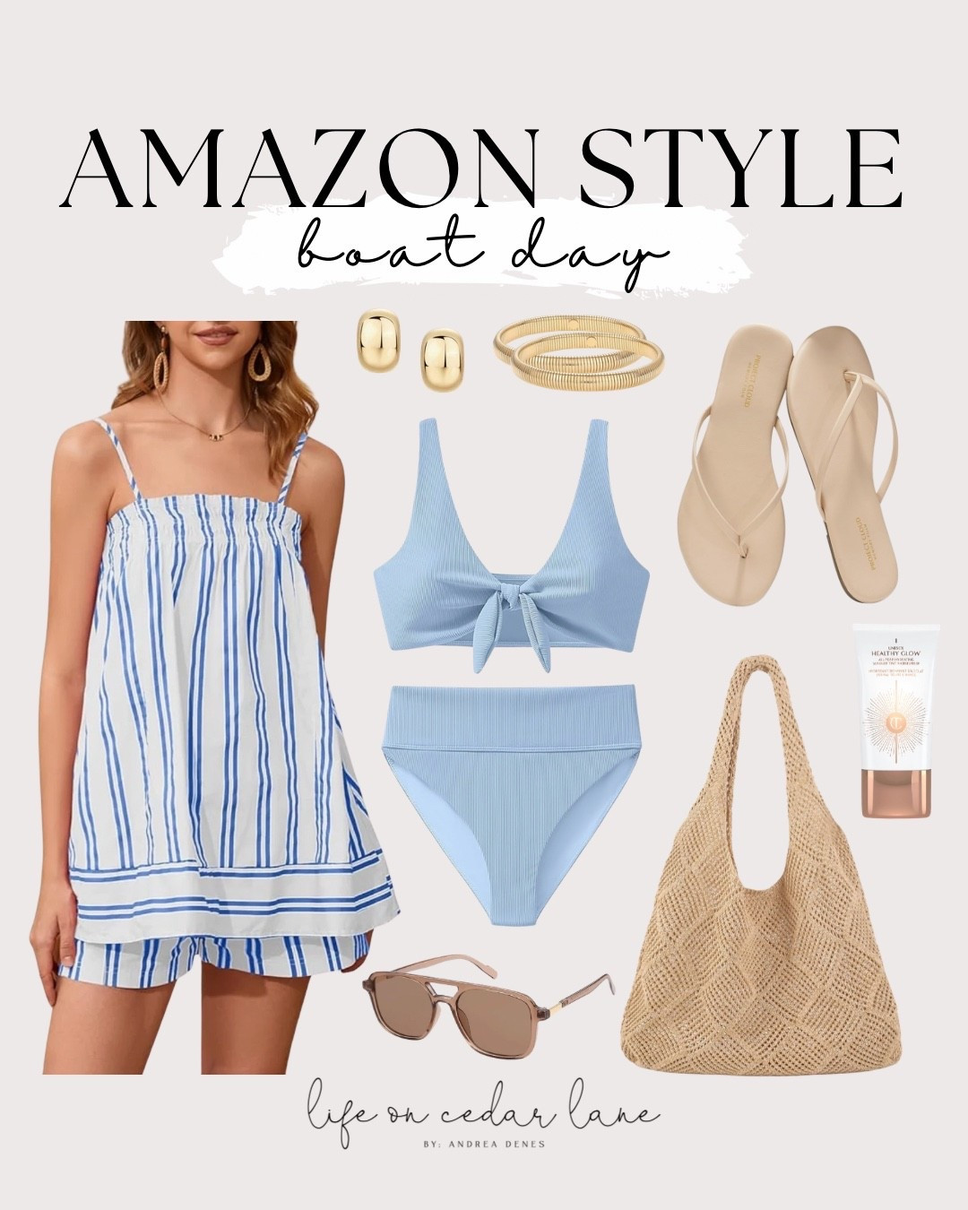 Hit the beach with these Amazon style essentials! Perfect for a fun day out. #beachvibes #amazonstyle

#LTKSwim #LTKOver40 #LTKSaleAlert