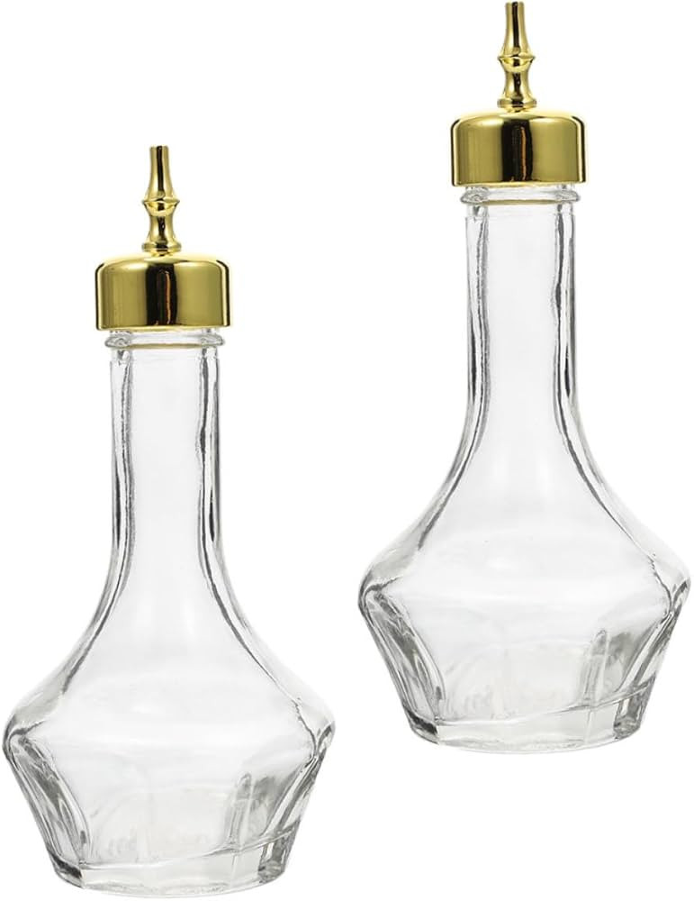 Alipis 2pcs Glass Bitter Bottles Sealing Tops Multi-function Cocktail Accessory Controlled Dispen... | Amazon (US)