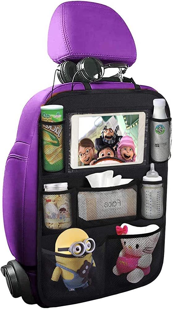 ONE PIX Backseat Car Organizer Mats Back Seat Organizers and Storage Bag with Touch Screen Tablet... | Amazon (US)
