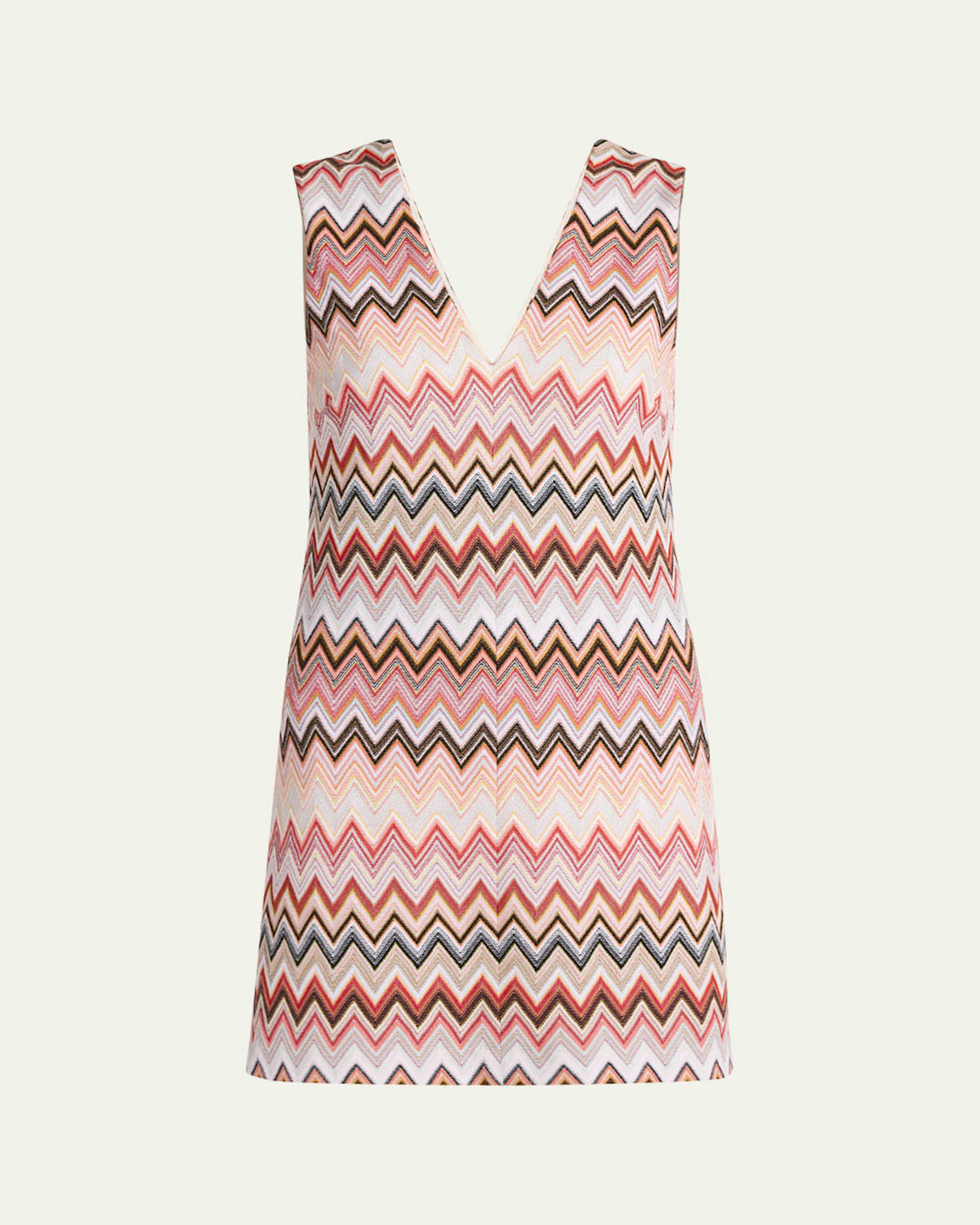 Chevron Sleeveless Mini Shift Dress | Bergdorf Goodman