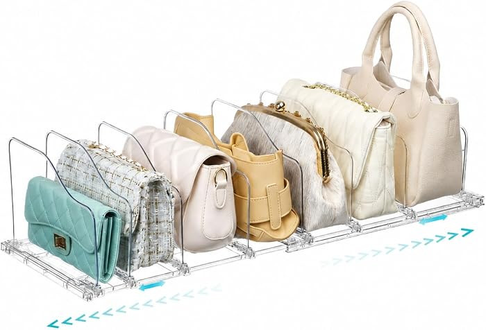 Vtopmart Adjustable Purse Organizer with Expandable Base & Sliding Dividers | Amazon (US)